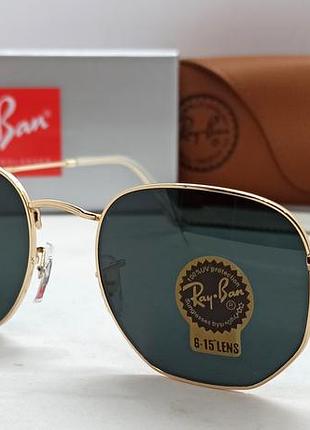 Ray ban очки унисекс солнцезащитые модные брендовые линзы черные стекло в брендовой упаковке