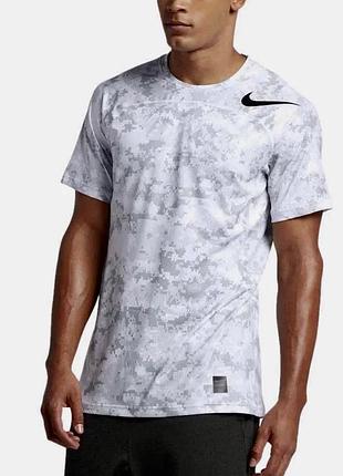 Футболка nike pro top hypercool camo ss. оригинал.l.