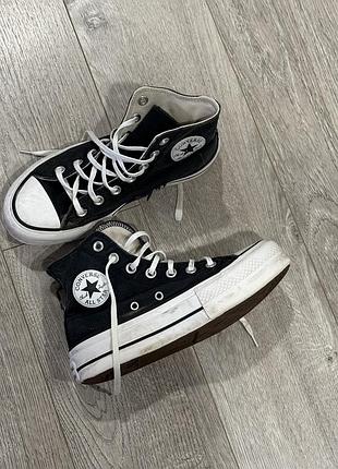 Кеди converse чорні взуття