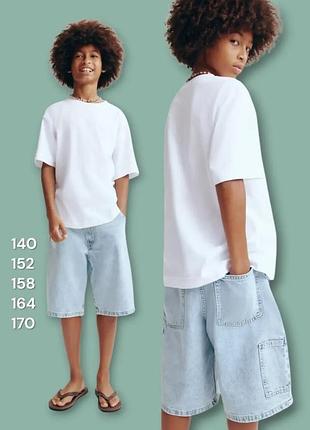 Baggy джинсовые шорты h&amp;m для подростка по акций цене