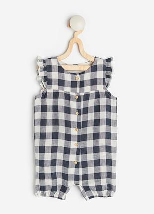 Льняной песочник, ромпер h&m на девочку 1,5-2года