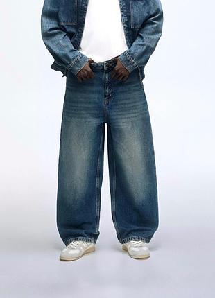 Широкі чоловічі джинси pull&bear skater fit jeans