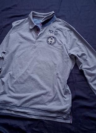 Лонгслив-поло 3xl 70%cotton 30% poliester