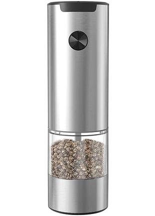Электрическая мельница для перца и специй m01 silver