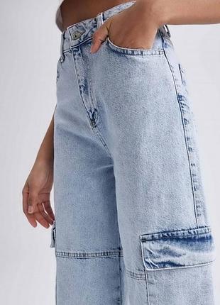 Джинсовые шорты варенка карго cropp