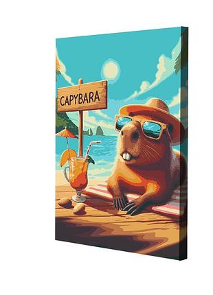 Картина за номерами riviera blanca капібара 28x40 см (rb-1012)