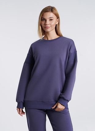 Жіночий світшот з бавовни giulia street style 4423/160 s navy-jeans