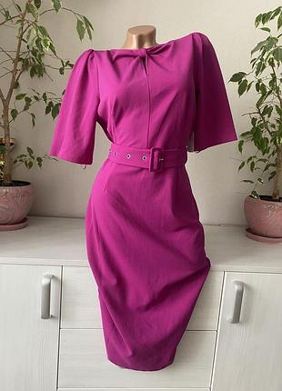 Нова шикарна міді сукня «фуксія»