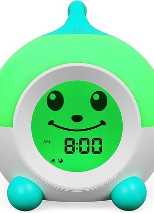 Дитячий розумний годинник-будильник та тренажер сну ihoo ok to wake kids alarm clock (green)