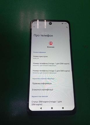 Мобільний телефон смартфон б/у motorola g14 4/128gb