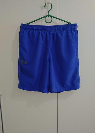 Шорты under armour синий цвет tommy hilfiger hugo boss puma