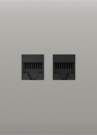 Передня панель для вбудованої інтернет-розетки ajax centercover oyster двопортова ethernet-розетка для стабільного дротового
