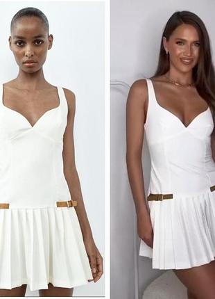 Сукня zara стильна міні 4