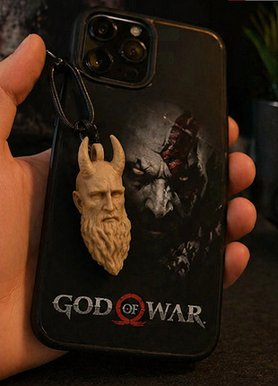 Брелок голова міміра god of war | handmade