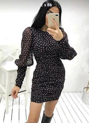 Платье с драпировкой 5