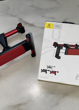 Автодержатель для телефона/планшета baseus back seat holder в машину 2