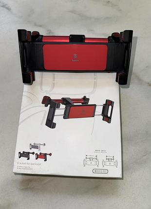 Автодержатель для телефона/планшета baseus back seat holder в машину 6