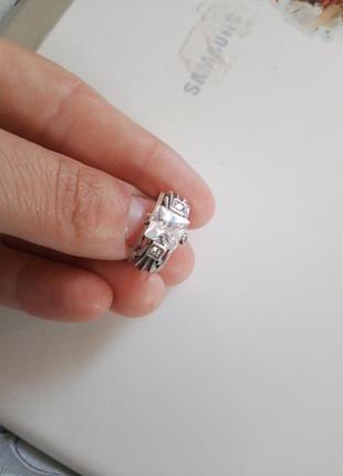 Раздельное серебренное кольцо