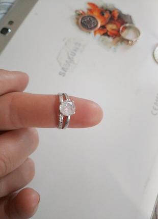 Раздельное серебренное кольцо