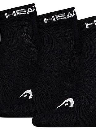 Носки head elements all sports quarter 3p черный чол 39-42