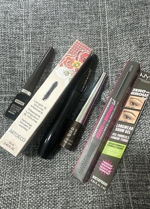 Набір лот оригінальна косметики туш підводка гель для брів nyx lancome artdeco isadora
