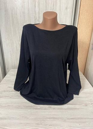 Футболка женская из 100% хлопка рукав 3/4 от британского бренда marks &amp; spencer размер 20💞