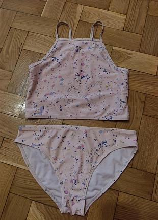 Раздельный купальник kids gap 13_15р., нежно-розовый купальник для девочек, подростков стильный купальник