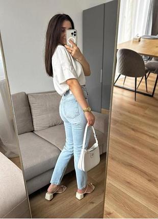 Джинси мом блакитні 36 mom comfort zara 6688/231