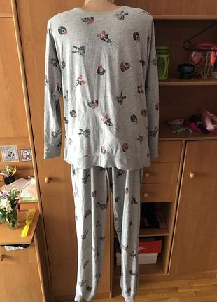 Пижама, комплект, костюм, 100% коттон, l. next.