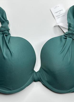 Верх від купальника, купальник роздільний з формованою чашкою hunkemoller - зелений, рр 65h