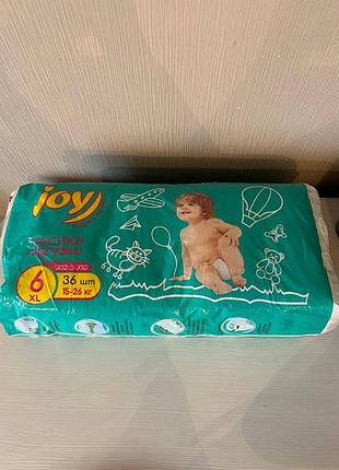 Подгузники joy 6 36 штук