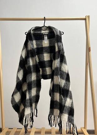 Накидка-жилет woolrich оригінал мохер альпака італія безрукавка шарф