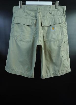Чоловічі вінтажні шорти оригінал carhartt vintage marine bermuda carpenter work in progress relaxed fit wet sand cotton popline utility work shorts
