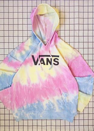 Худи vans wm spiraling (tri-dye) в стиле tie-dye