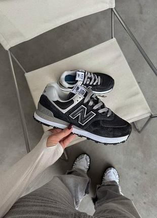 Женские кроссовки new balance 574 classic black