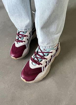 💕 женские кроссовки adidas ozweego bordo/blue