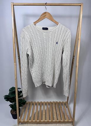 Жіночий вʼязаний светр polo ralph lauren оригінал oldmoney