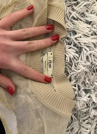 Кофта с узором fendi 2