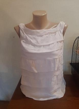 Шовкова блузка в рюшки zara