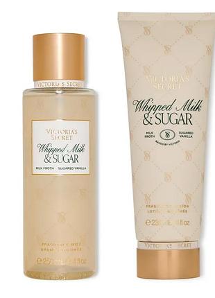 Набір міст спрей лосьйон для тіла victoria’s secret whipped sugar & milk оригінал
