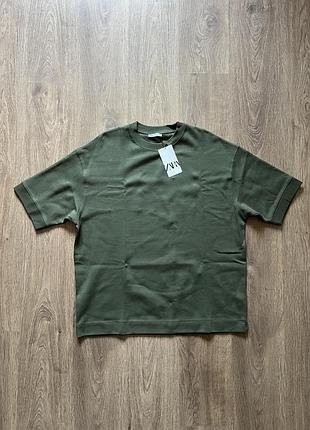 Футболка zara р xl (плотная ткань)