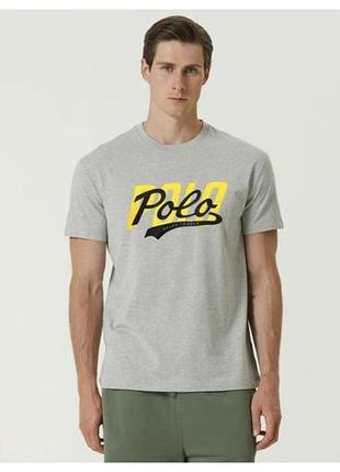 Сіра чоловіча футболка polo ralph lauren