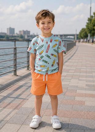 Футболка шорти для хлопчика 5 років 110р c&a cool club