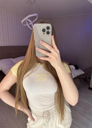 Футболка primark xs-s, вкорочена футболка топ, обтисла футболку облягаюча