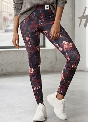 ✨ стильные цветочные лосины h&m — создай свой яркий образ! ✨ р.42-44