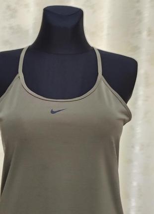 Спортивна жіноча майка nike dri-fit оригінал/топ для фітнесу,залу,бігу (розмір м)