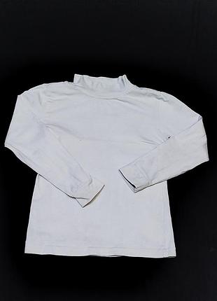 Однотонный белый джемпер 104-110р 7665