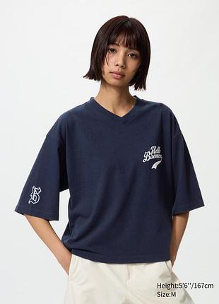 Укороченная футболка uniqlo