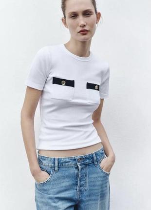 Футболка біла zara s