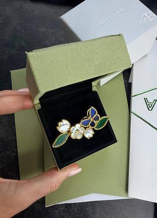 💎new💎брендовая брошка vca lucky spring butterfly ♥️♥️♥️ 🔥💕с логотипом